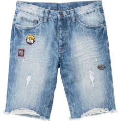 Bermudy dżinsowe Regular Fit bonprix niebieski "used". Jeansy męskie marki bonprix. Za 49.99 zł.