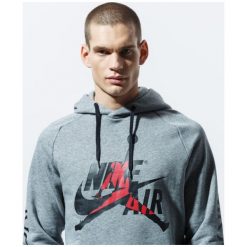 Jordan Bluza M J Jumpman Classics Po , szary, rozmiar S. Szare bluzy nierozpinane męskie Nike, m, bez wzorów, bez ramiączek, bez kaptura. Za 279.99 zł.