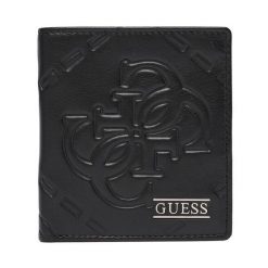 Portfel Guess. Czarne paski męskie Guess, z aplikacjami. Za 259.99 zł.