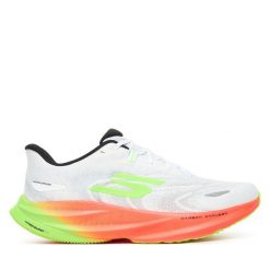 Buty do biegania Skechers. Białe buty do biegania męskie Skechers, bez wzorów, bez zapięcia, do biegania. Za 569.99 zł.