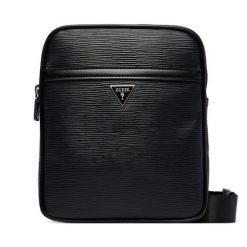 Saszetka Guess. Czarne saszetki męskie Guess, z aplikacjami, małe. Za 316.99 zł.