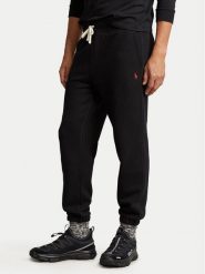 Polo Ralph Lauren Spodnie dresowe 710793939001 Czarny Relaxed Fit. Czarne spodnie dresowe męskie Polo Ralph Lauren, bez wzorów, z dresówki. Za 639.99 zł.