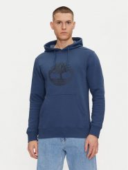 Timberland Bluza TB0A2BJH Granatowy Regular Fit. Niebieskie bluzy nierozpinane męskie Timberland, m, bez wzorów, z bawełny, bez ramiączek, bez kaptura. Za 229.99 zł.