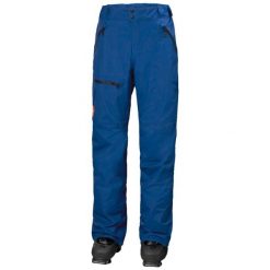 Spodnie narciarskie cargo Helly Hansen Sogn. Niebieskie spodnie narciarskie i snowboardowe męskie Helly Hansen, bez wzorów, narciarskie. W wyprzedaży za 852.50 zł.