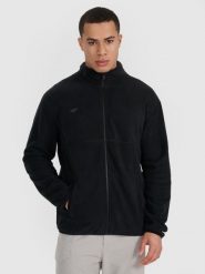 4F Polar regular ze stójką męski - czarny XL. Czarne bluzy z polaru męskie 4f, m, bez wzorów, z dzianiny, klasyczne, bez ramiączek, bez kaptura. Za 129.99 zł.