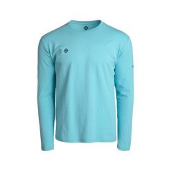 BRIANES Męska koszulka z długim rękawem i okrągłym dekoltem na co dzień. Niebieskie bielizna termoaktywna męska IZAS, m, bez wzorów, bez ramiączek. W wyprzedaży za 139.09 zł.