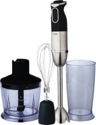 Blender Zyle Blender ręczny z 6 tytanowymi ostrzami 1000 W + trzepaczka i szatkownica ZYLE ZY8225BL. Blendery Zyle. Za 261.23 zł.
