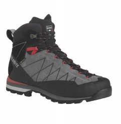 Buty podejściowe Dolomite Crodarossa Hi GTX - gunmetal grey/fiery red. Czerwone buty trekkingowe męskie Dolomite, bez wzorów, bez zapięcia. Za 1,023.11 zł.