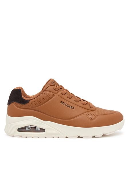 Skechers Sneakersy 183920/CSNT Brązowy. Brązowe buty sportowe na co dzień męskie Skechers, m, bez wzorów, ze skóry, bez ramiączek, bez kaptura. Za 269.99 zł.