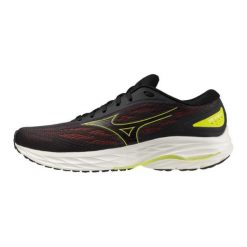 Buty Mizuno Wave Ultima 15 z amortyzacją Enerzy Foam. Czarne buty do biegania męskie Mizuno, bez wzorów, bez zapięcia, do biegania, mizuno wave. Za 590.20 zł.