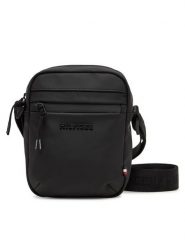 Tommy Hilfiger Saszetka Th Tpu Mini Reporter AM0AM13498 Czarny. Czarne saszetki męskie Tommy Hilfiger, bez wzorów, ze skóry. Za 199.99 zł.