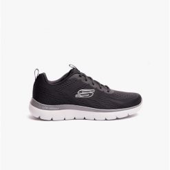 Buty męskie SKECHERS Summits Torrecharcoal. Czarne buty trekkingowe męskie Skechers, bez wzorów, sportowe, bez obcasa, bez zapięcia. Za 219.99 zł.