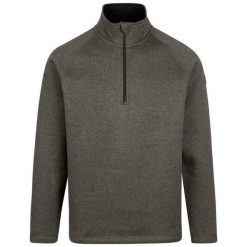 Bluza Męska Corsham Marl Half Zip Fleece Top. Zielone bluzy nierozpinane męskie Trespass, m, bez wzorów, sportowe, bez ramiączek, bez kaptura. Za 132.99 zł.