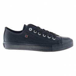 Trampki w kolorze czarnym. Czarne trampki męskie Big Star. W wyprzedaży za 49.95 zł.