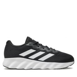 Buty do biegania adidas. Czarne buty do biegania męskie ADIDAS, bez wzorów, bez zapięcia, do biegania. Za 229.99 zł.