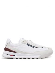 Tommy Hilfiger Sneakersy Retro Runner Seasonal FM0FM05425 Biały. Białe buty sportowe na co dzień męskie Tommy Hilfiger, m, bez wzorów, ze skóry, retro, bez ramiączek, bez kaptura. Za 289.99 zł.
