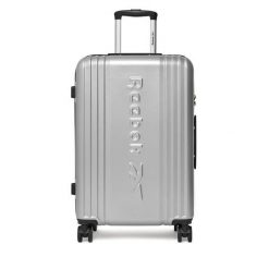 Walizka średnia Reebok. Szare walizki męskie Reebok, bez wzorów, średnie. Za 319.99 zł.