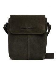 Tommy Hilfiger Saszetka Metal Logo Suede Crossbody Bag AM0AM14262 Zielony. Zielone torby męskie na ramię Tommy Hilfiger, bez wzorów, ze skóry. Za 799.99 zł.