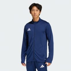 Bluza dresowa Entrada26. Białe bluzy nierozpinane męskie ADIDAS, bez wzorów, z dresówki, sportowe, bez ramiączek, bez kaptura. Za 179.00 zł.
