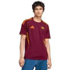 Koszulka męska adidas AS Roma 25/26 Home bordowa JP4184. Czerwone t-shirty sportowe męskie ADIDAS, m, bez wzorów, sportowe, bez ramiączek. Za 379.00 zł.