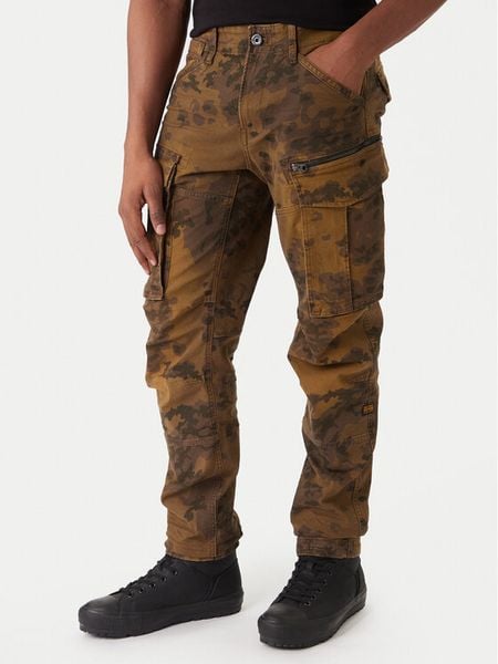 G-Star Raw Spodnie materiałowe Rovic Zip 3D D02190-E081 Zielony Tapered Fit. Zielone spodnie na co dzień męskie G-Star Raw, bez wzorów, z bawełny, retro. Za 579.99 zł.