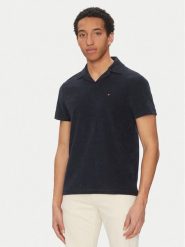 Tommy Hilfiger Polo MW0MW38479 Granatowy Regular Fit. Niebieskie koszulki polo męskie Tommy Hilfiger, m, bez wzorów, z bawełny, bez kołnierzyka, bez ramiączek. Za 219.99 zł.