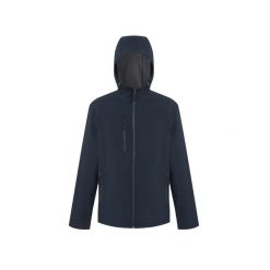 Kurtka wodoodporna z kapturem Regatta Navigate. Niebieskie kurtki męskie Regatta, na lato, bez wzorów, sportowe, bez ramiączek, z kapturem. Za 268.50 zł.