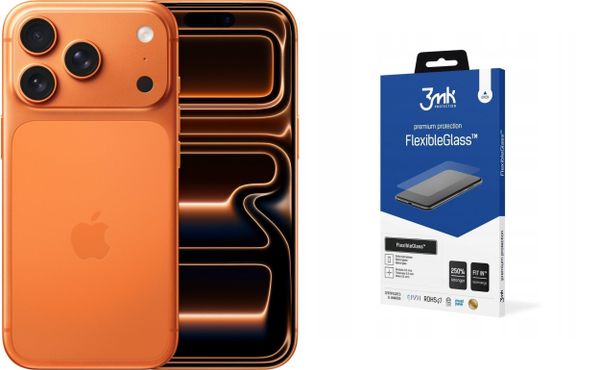 Smartfon Apple iPhone 17 Pro 5G 12/256GB Pomarańczowy (MG8H4) + FlexibleGlass. Brązowe smartfony Apple. Za 5,809.00 zł.