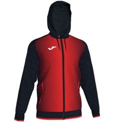 Kurtka do piłki nożnej męska Joma Supernova z kapturem. Czarne kurtki męskie Joma, m, bez wzorów, sportowe, bez ramiączek, z kapturem. W wyprzedaży za 145.10 zł.