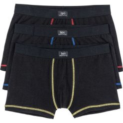 Bokserki (3 pary) bonprix czarno-kolorowy. Bokserki męskie marki Reserved. Za 44.97 zł.