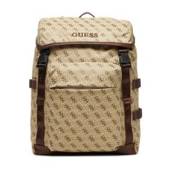 Plecak Guess. Brązowe plecaki męskie Guess, z aplikacjami. Za 439.99 zł.