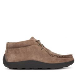 Mokasyny Geox. Szare mokasyny męskie Geox, bez zapięcia. Za 379.99 zł.