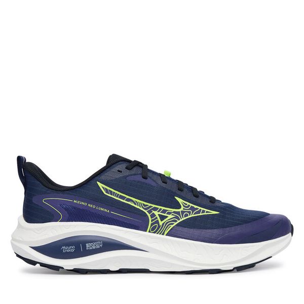 Buty do biegania Mizuno. Niebieskie buty do biegania męskie Mizuno, bez wzorów, bez zapięcia, do biegania. Za 559.99 zł.