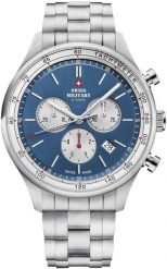 Zegarek Head Zegarek męski Swiss Military by Chrono SM34081.03 srebrny. Szare zegarki męskie Head, srebrne. Za 1,890.00 zł.