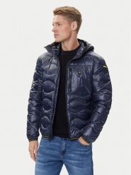 Blauer Kurtka puchowa 25WBLUC03074 Granatowy Regular Fit. Niebieskie kurtki męskie Blauer, m, bez wzorów, z puchu, bez ramiączek, bez kaptura. Za 1,609.00 zł.