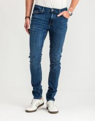 Spodnie Męskie Jeansowe Mustang Frisco Skinny Denim Blue 1015049 5000 883, W31 L30. Niebieskie spodnie na co dzień męskie Mustang, bez wzorów, z bawełny, casualowe. Za 249.99 zł.