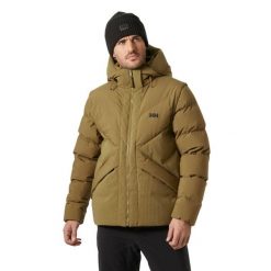 Kurtka puchowa Helly Hansen Village Modular Down. Brązowe kurtki męskie Helly Hansen, na zimę, m, bez wzorów, z puchu, bez ramiączek, bez kaptura. W wyprzedaży za 1,769.00 zł.