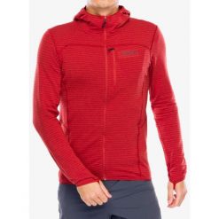 Bluza z kapturem męska Rab Ascendor Light Hoody. Czerwone bluzy nierozpinane męskie RAB, m, bez wzorów, sportowe, bez ramiączek, z kapturem. Za 314.99 zł.