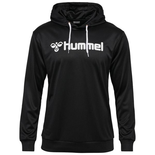 Bluza z kapturem Hummel Logo. Czarne bluzy nierozpinane męskie HUMMEL, bez wzorów, z kapturem. Za 198.50 zł.