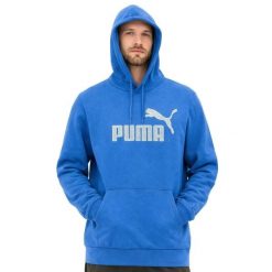 Bluza sportowa kangurka z kapturem męska Puma Hoodle II. Niebieskie bluzy nierozpinane męskie Puma, m, bez wzorów, casualowe, bez ramiączek, z kapturem. Za 119.00 zł.