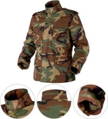 Helikon-Tex Helikon-Tex Kurtka M65 Woodland XL. Kurtki męskie Helikon-Tex, m, bez wzorów, bez ramiączek, bez kaptura. Za 449.00 zł.