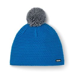 Czapka Eisbar Jamie Pompon MÜ. Niebieskie czapki męskie Eisbar, bez wzorów, z wełny, sportowe. Za 229.90 zł.