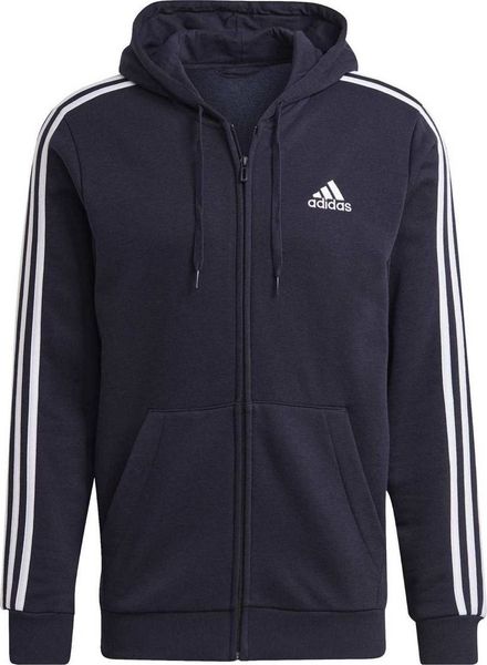 Adidas Bluza męska ADIDAS M 3S FL FZ HD S. Bluzy nierozpinane męskie ADIDAS, m, bez wzorów, bez ramiączek, bez kaptura. Za 180.34 zł.