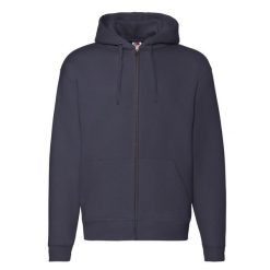 Kurtka Z Kapturem Premium Dla Dorosłych Unisex. Niebieskie kurtki męskie Fruit of the Loom, s, bez wzorów, sportowe, bez ramiączek, z kapturem. Za 167.99 zł.