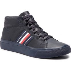 Sneakersy TOMMY HILFIGER - Corporate Leather Mid Sneaker FM0FM01942 Midnight 403. Buty sportowe na co dzień męskie Tommy Hilfiger. Za 549.00 zł.