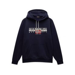 Bluza Napapijri B-Aylmer H. Niebieskie bluzy nierozpinane męskie Napapijri, m, bez wzorów, bez ramiączek, bez kaptura. Za 418.05 zł.