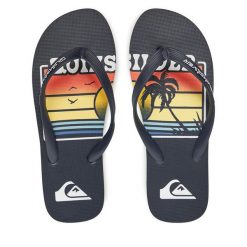 Japonki Quiksilver. Niebieskie klapki i japonki męskie Quiksilver, bez wzorów. Za 49.99 zł.