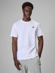 4F T-shirt regular gładki męski (3-pack) - biały S. Białe t-shirty męskie 4f, m, bez wzorów, z bawełny, bez kołnierzyka, bez ramiączek. Za 129.99 zł.