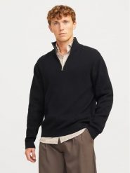 Jack & Jones Sweter Milano 12259664 Czarny Relaxed Fit. Czarne kardigany męskie Jack & Jones, m, bez wzorów, z bawełny, bez ramiączek. Za 159.99 zł.