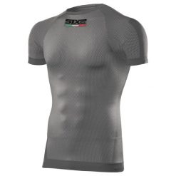 Podkoszulek rowerowy TS1. Szare t-shirty sportowe męskie SIXS, s, bez wzorów, ze skóry, sportowe, bez ramiączek. Za 255.10 zł.
